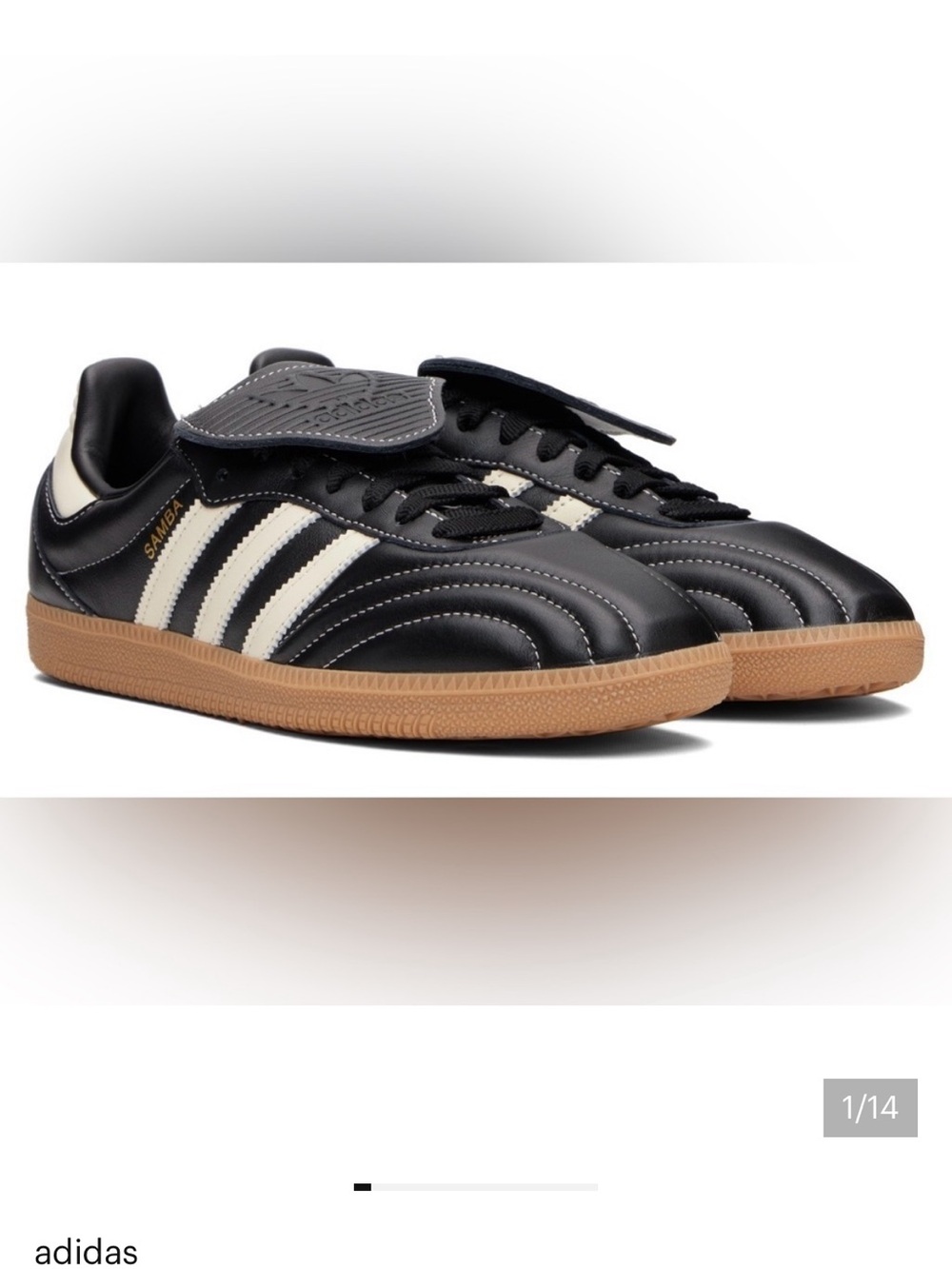 adidas women’s Samba long tongue fold over sneakers size 7
